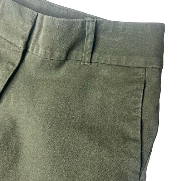 Loft Olive Curvy Skinny Flat Front Vintage Inspired Tapered Ankle Pants Size 6 - Picture 3 of 9